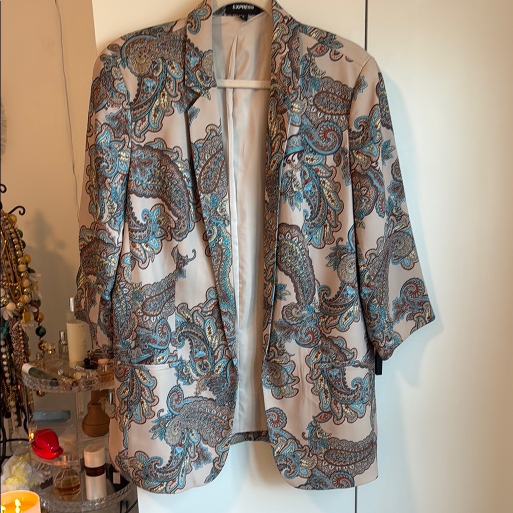 Express Paisley Blazer